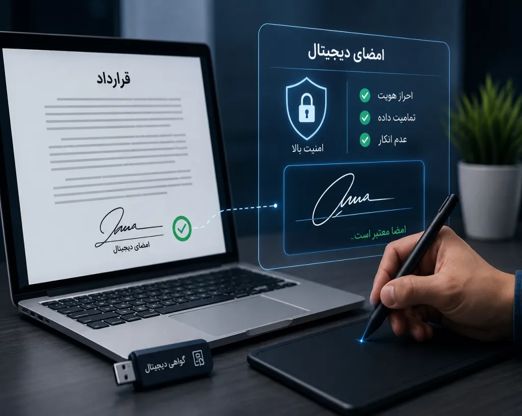 آموزش ساخت امضای دیجیتال