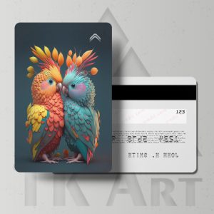 استیکر کارت پرنده عاشق