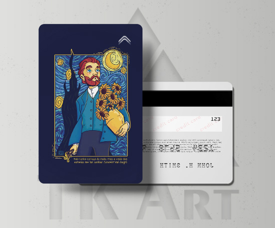 استیکر کارت شب پر ستاره ونگوگ