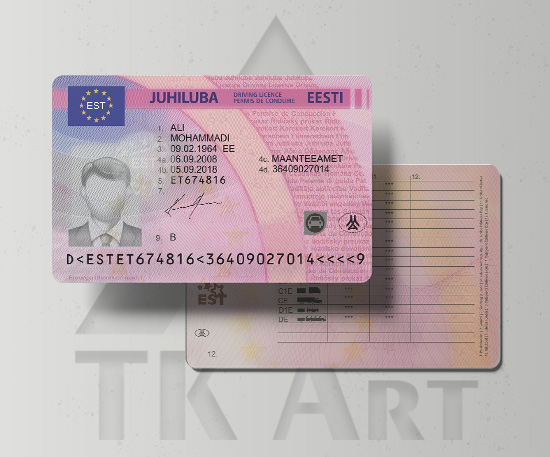 گواهینامه رانندگی استونی