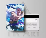 سفارش استیکر کارت زورو انیمه وان پیس one piece در آب و آبی رنگ