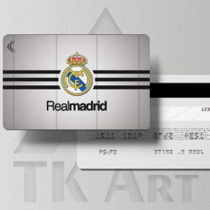 استیکر کارت پرچم رئال مادرید