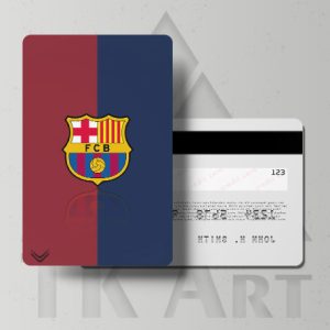 سفارش استیکر کارت پرچم فوتبال بارسلونا FCB
