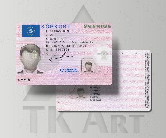 گواهینامه رانندگی سوئد