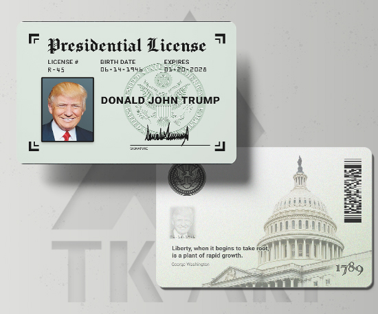 کارت گواهی ریاست جمهوری آمریکا