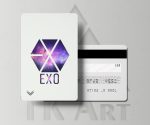 استیکر کارت گروه exo سفید
