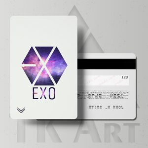 استیکر کارت گروه exo سفید