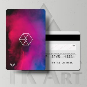 استیکر کارت exo طرح رنگی