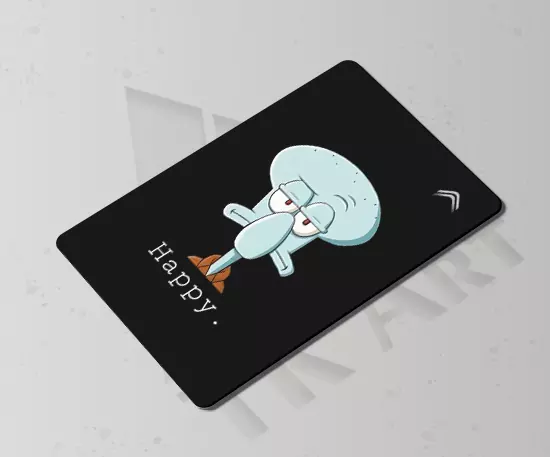 استیکر کارت اختاپوس مشکی 2