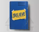 استیکر کارت Believe تد لاسو طرح کمد رختکن